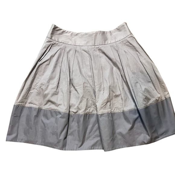 NWT Anthropologie Elevenses Gray Cotton Mini Skirt Size 6 - Picture 3 of 10